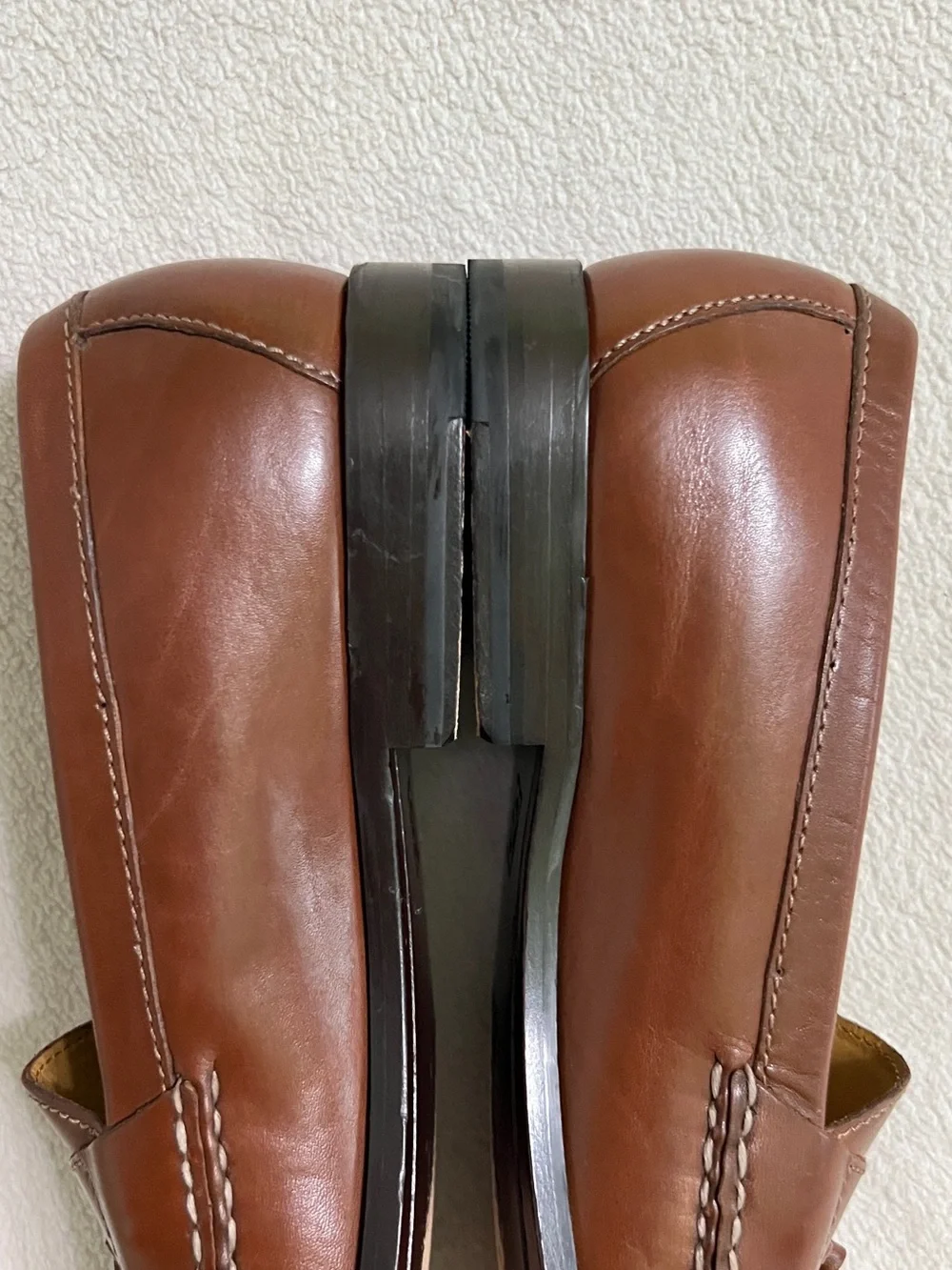 Cole Haan Men’s Tassel Loafers Cognac Leather Size 10 D Classic Dress Shoes